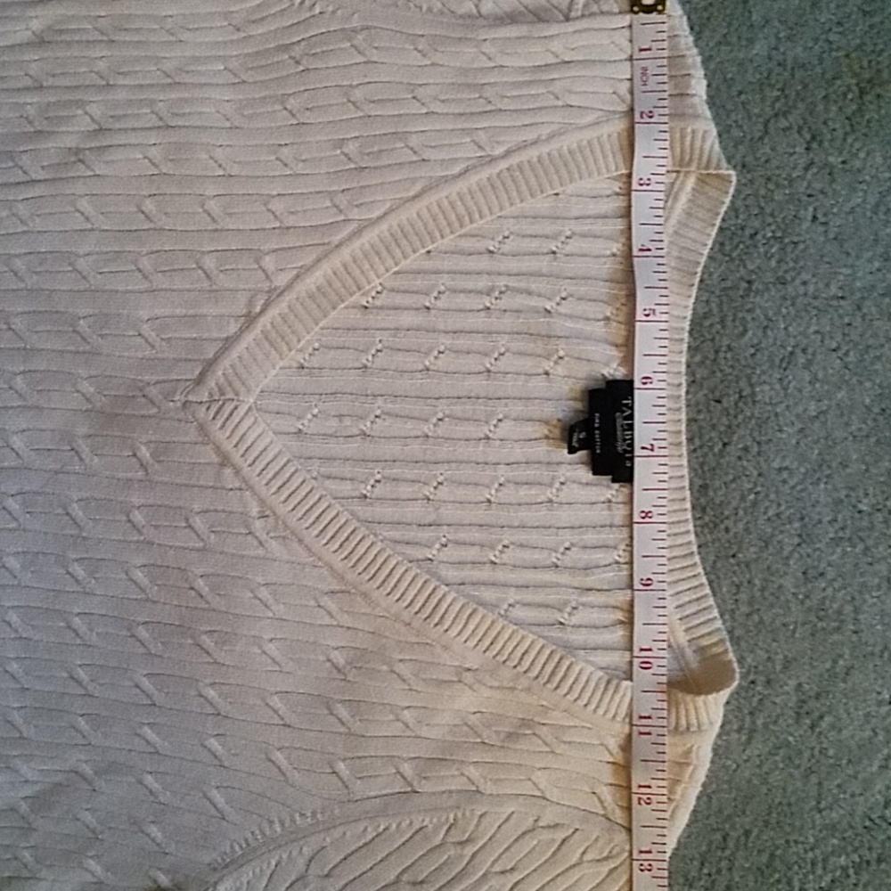 Talbots long-sleeve pullover cable knit sweater - Picture 6 of 7